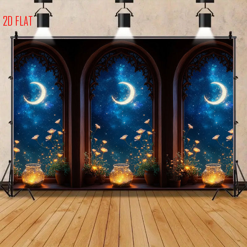 Star Moon Background Cloth