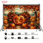 Pumpkin Autumn Photo Background Cloth