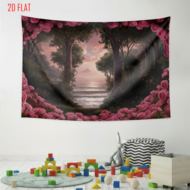 Rose Forest Photo Backdrop