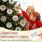 48pxs Christmas Tree Xmas Cards with decorative