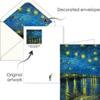 16pxs Van Gogh Art Memorial Greeting Card