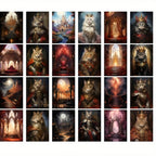 24pxs Fairy Tale Retro Postcards