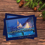 16pxs Xmas Gold Foil Cards