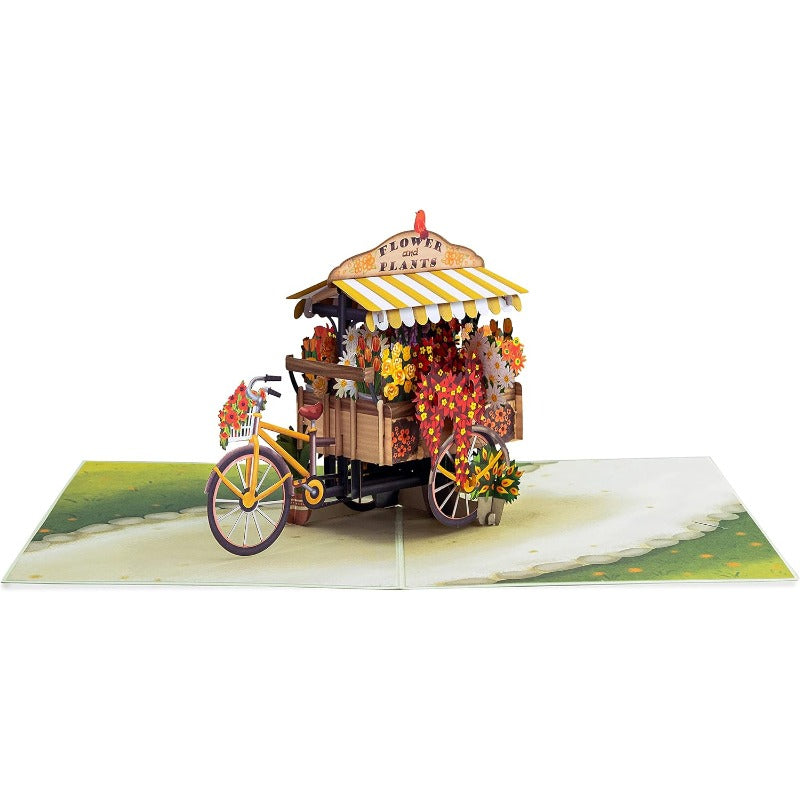 Paper Love 3D Flower Bicycle Cards