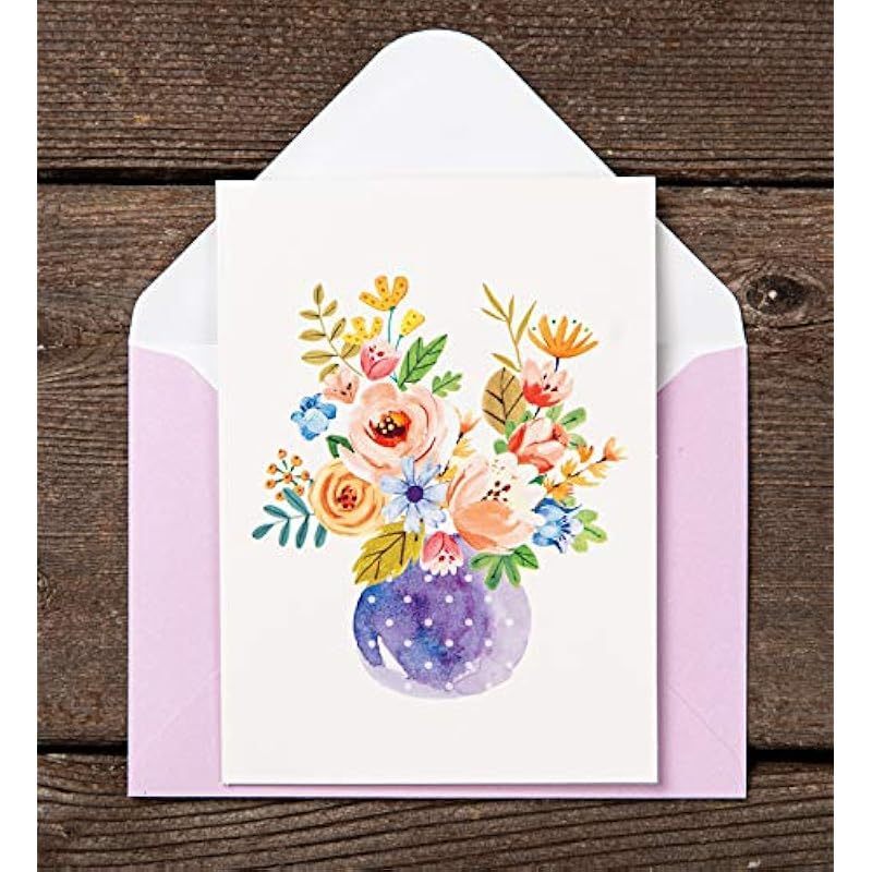 48pxs Floral Blank Cards