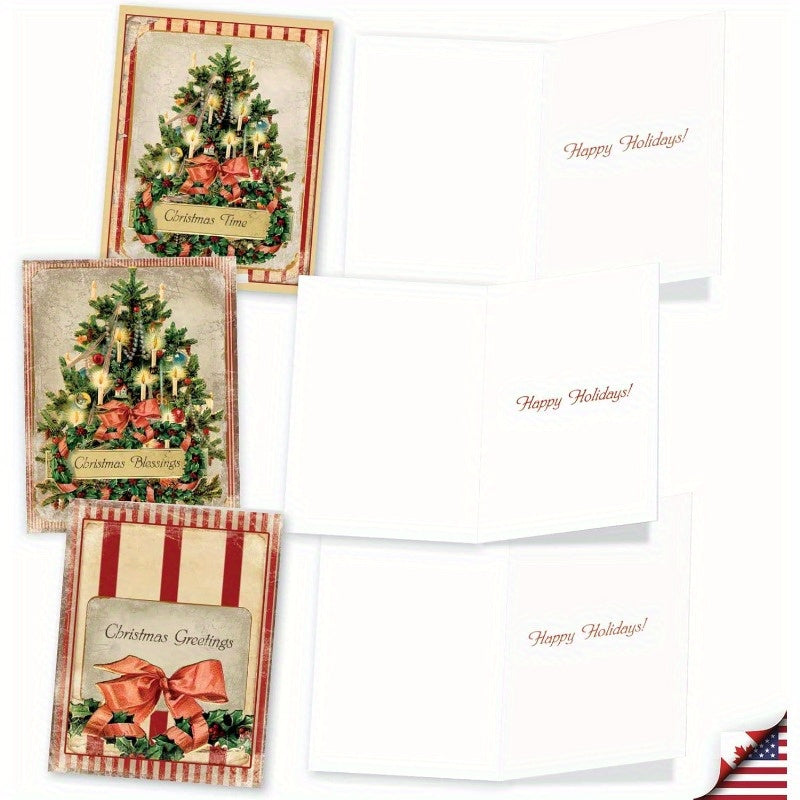 10pxs Vintage Xmas Cards