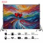 Colorful Love Oil Backdrop