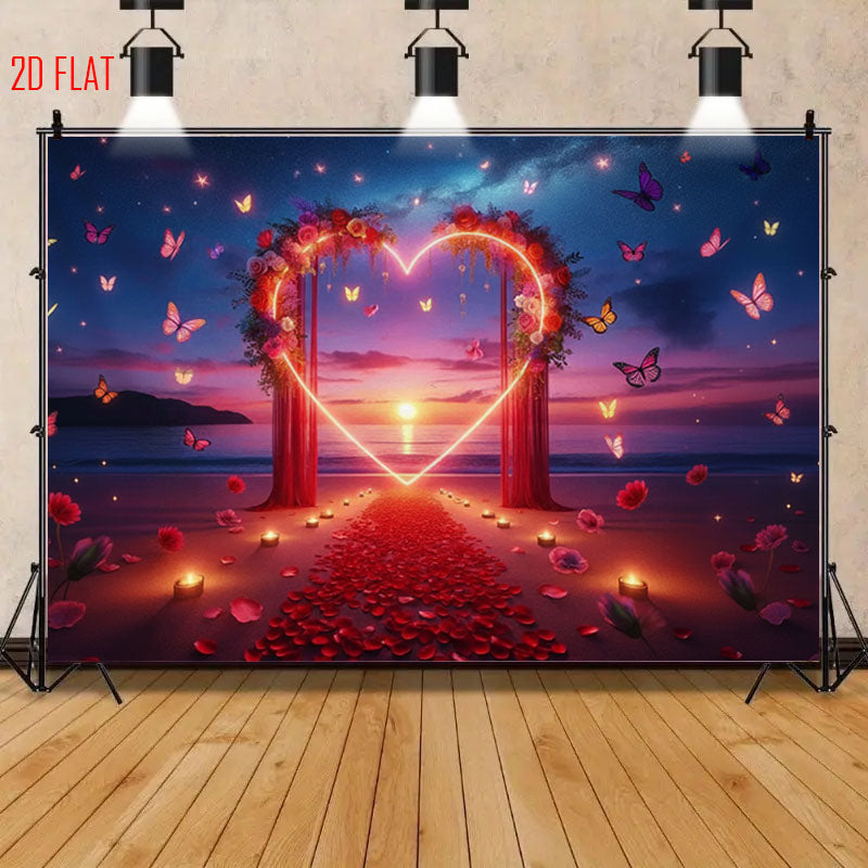 Beach Love Photo Backdrop