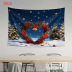 Christmas Wreath Background Cloth
