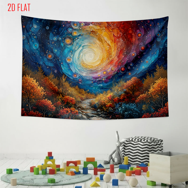 Colorful Vortex Autumn Photo Background Cloth