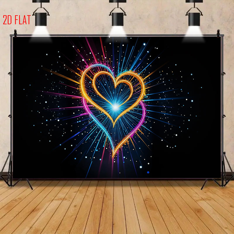 Colorful Love Light Backdrop