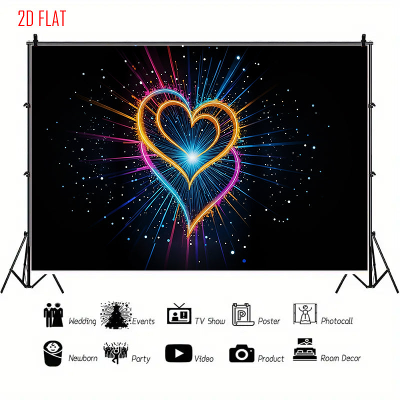 Colorful Love Light Backdrop