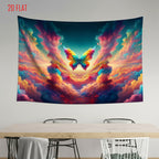 Colorful Butterfly Background Cloth