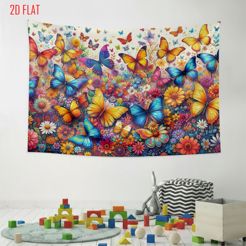 Colorful Butterfly Photo Backdrop