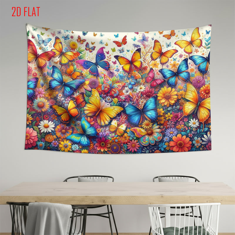 Colorful Butterfly Photo Backdrop