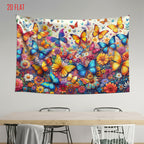 Colorful Butterfly Photo Backdrop