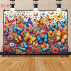 Colorful Butterfly Photo Backdrop