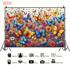 Colorful Butterfly Photo Backdrop