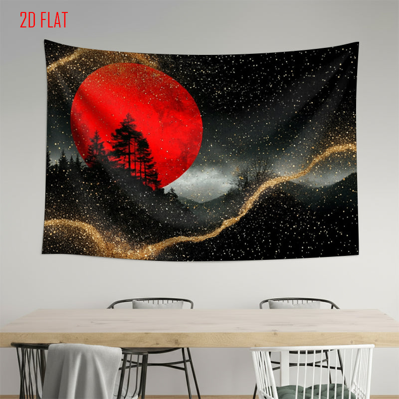 Red Moon Photo Backdrop
