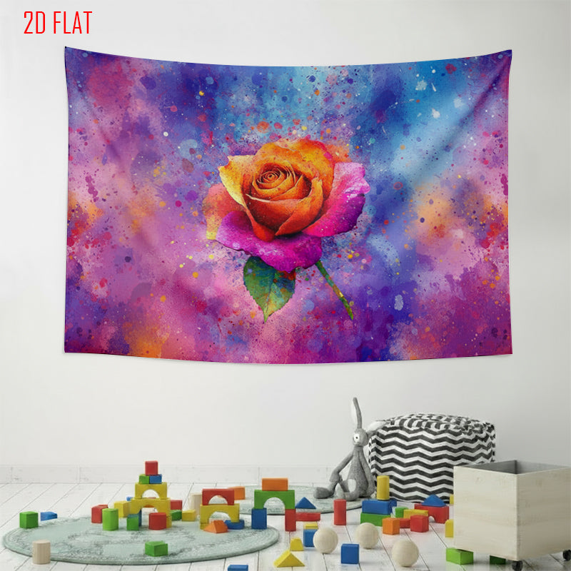 Watercolor Rose Photo Background Cloth