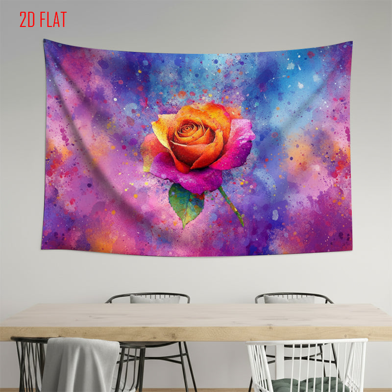 Watercolor Rose Photo Background Cloth