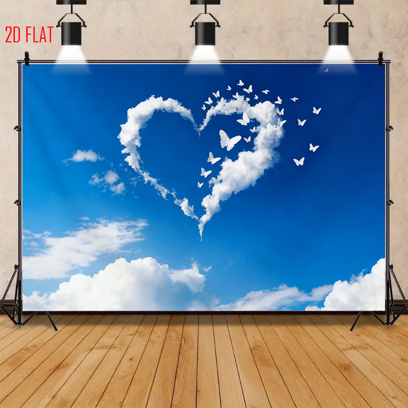Blue Sky Photo Backdrop