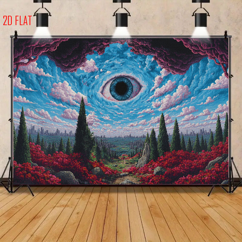 Surreal Eye Photo Backdrop