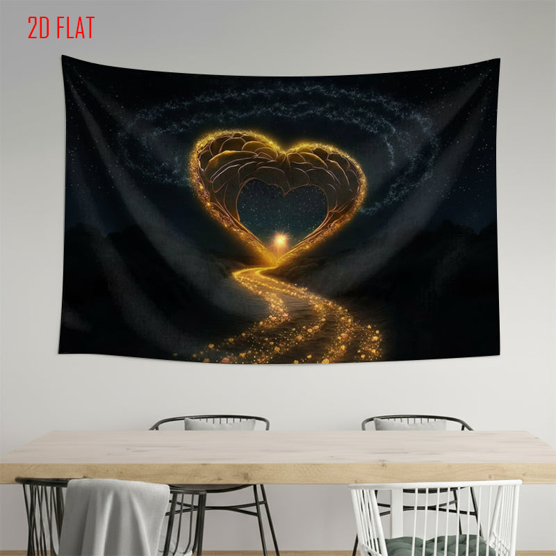 Black Gold Love Light Backdrop