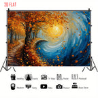 Autumn Vortex Oil Backdrop