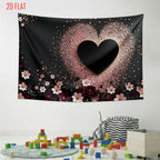 Black Gold Love Photo Backdrop