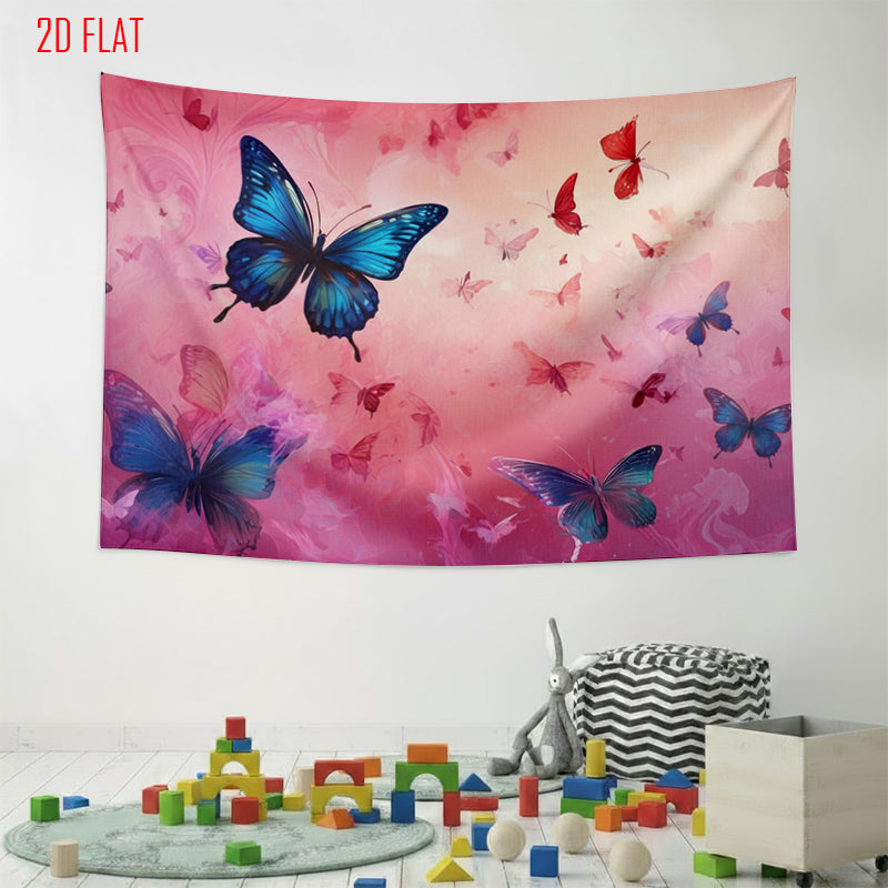 Pink Butterfly Bkgd Cloth