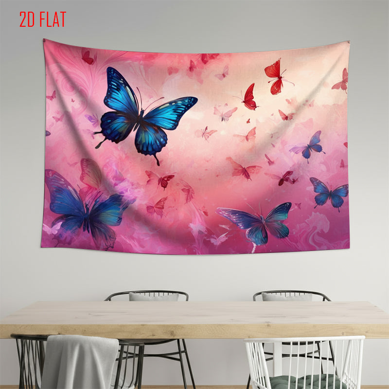 Pink Butterfly Bkgd Cloth