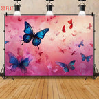 Pink Butterfly Bkgd Cloth