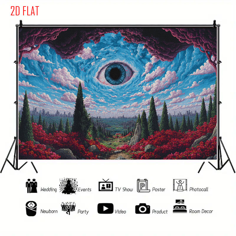 Surreal Eye Photo Backdrop