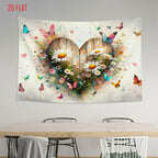 Love Daisy Butterfly Backdrop