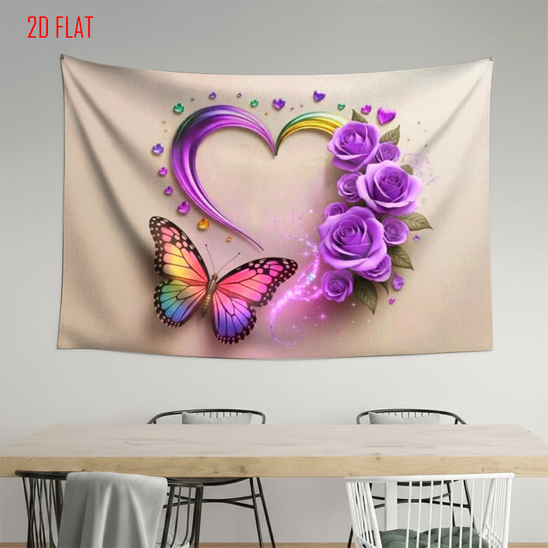 Purple Rose Photo Backdrop
