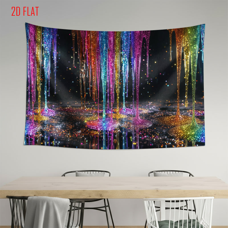 Colorful Streamers Background Cloth
