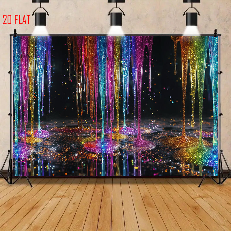 Colorful Streamers Background Cloth
