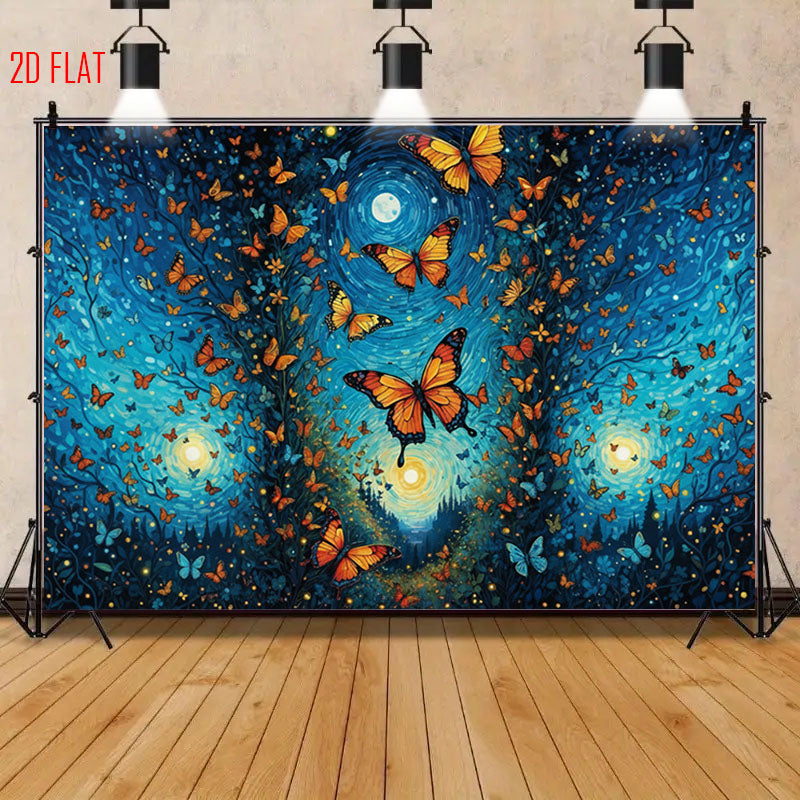 Dream Wind Butterfly Backdrop