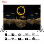 Eclipse Landscape Photo Backdrop