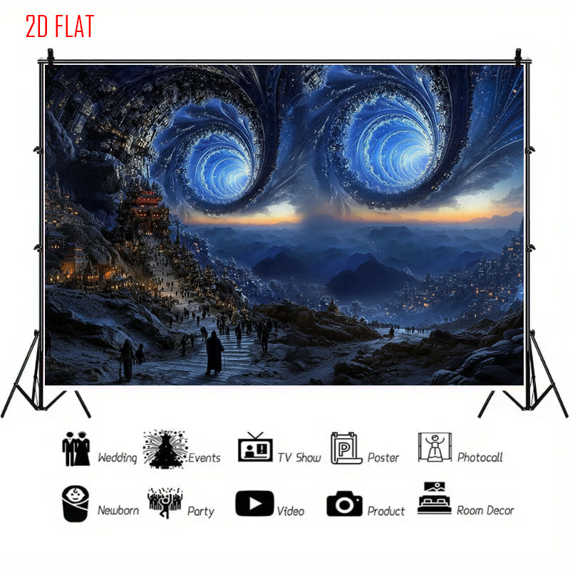 Double Whirlpool Sci-fi Backdrop