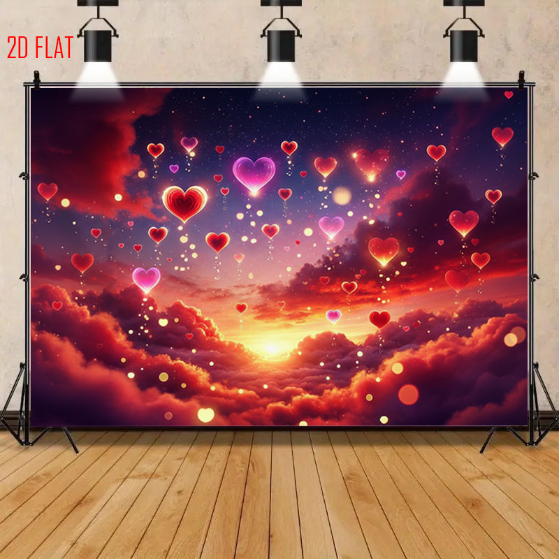 Romantic Love Cloud Backdrop