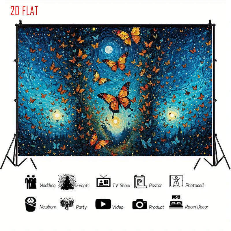 Dream Wind Butterfly Backdrop
