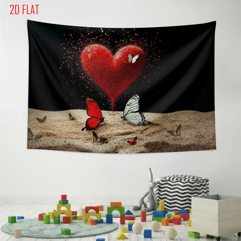 Red Heart Photo Backdrop