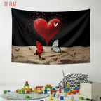 Red Heart Photo Backdrop