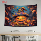 Halloween Pumpkin Background Cloth