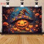 Halloween Pumpkin Background Cloth