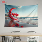 Beach Rose Moon Backdrop