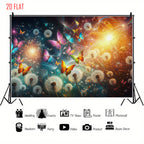 Color Butterfly Photo Background Cloth