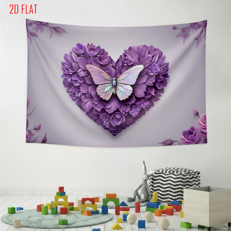 Purple Flower Photo Background Cloth